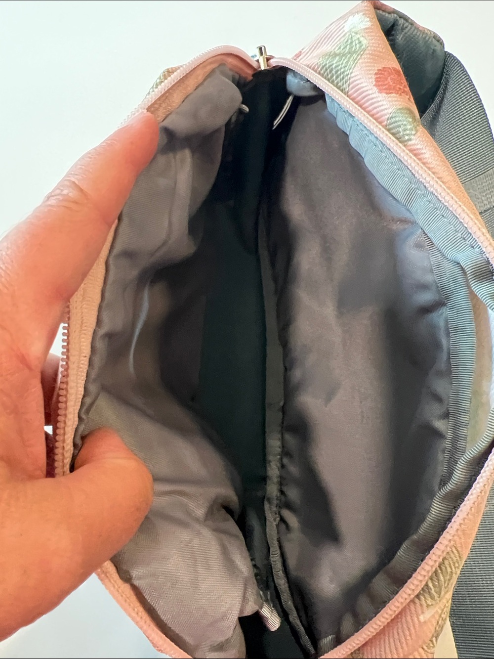 The North Face - Pink Cactus Print and Teal Waist Bag, fanny, crossbody - Picture 6 of 7